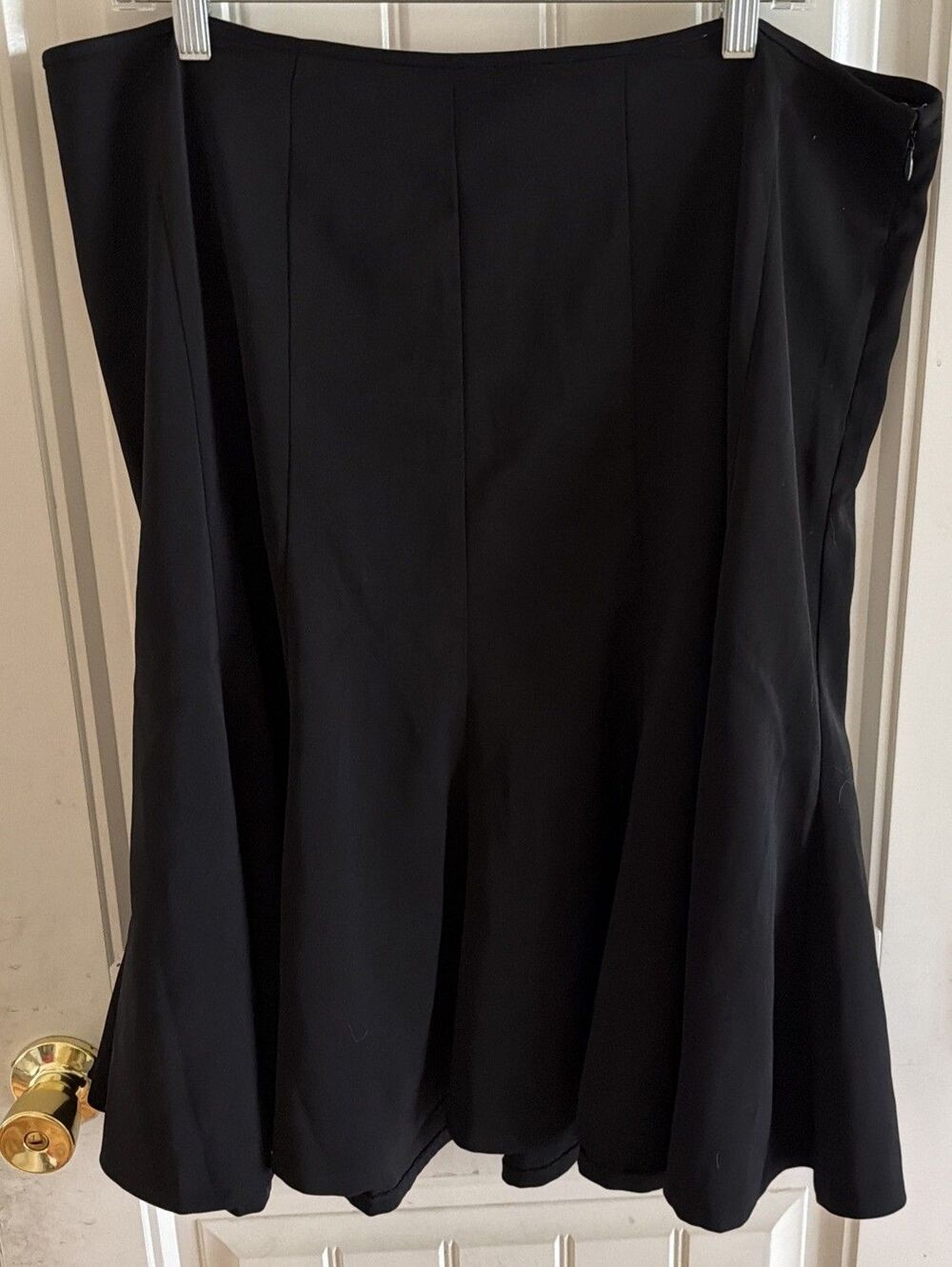 Lane Bryant Womens Black Flare Skirt Below Knee Length Size 18 Office
